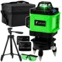 LEAN 4D Laser Krzyżowy 16 Linii Zielony z Walizką i 2 Bateriami