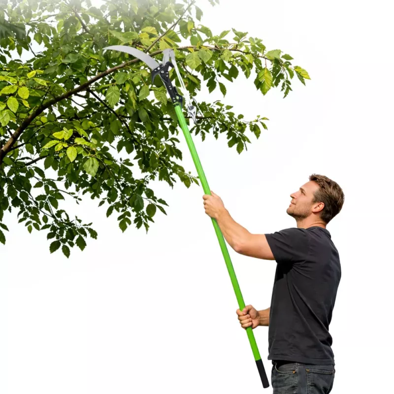 LEAN Sekator teleskopowy z piłą do gałęzi 2w1 na tyczce 125-240 cm