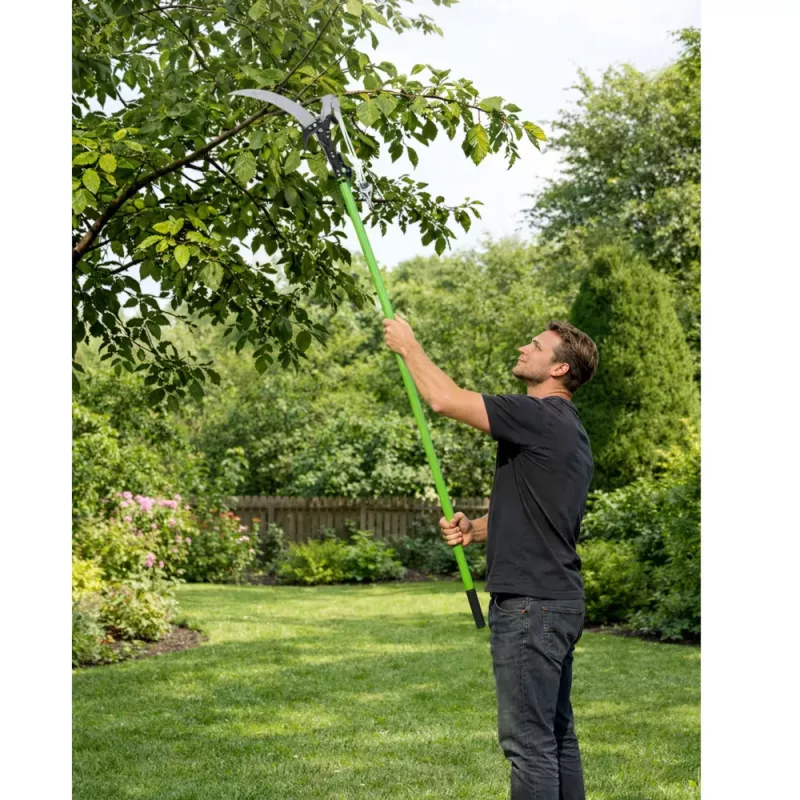 LEAN Sekator teleskopowy z piłą do gałęzi 2w1 na tyczce 125-240 cm