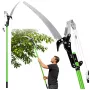 LEAN Sekator teleskopowy z piłą do gałęzi 2w1 na tyczce 125-240 cm