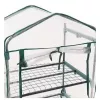 LEAN Mini Szklarnia Balkonowa Ogród 4 Metalowe Półki Folia PCV 69 x 49 x 157 cm