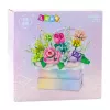 LEAN TOYS Klocki konstrukcyjne Kompozycja w pudełku Flower Box Purple LED 706szt