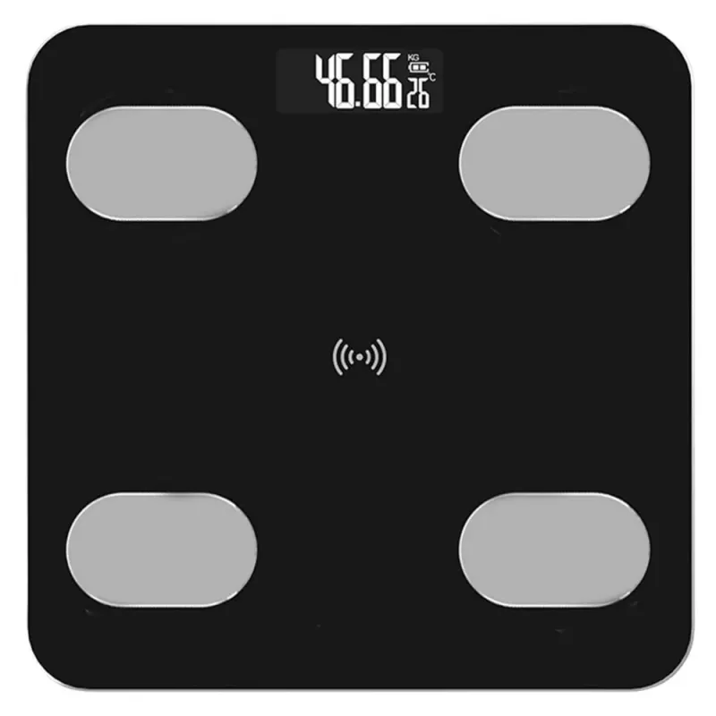 LEAN Elektroniczna Waga Łazienkowa z Funkcją Smart Bluetooth, Aplikacja BMI BMR
