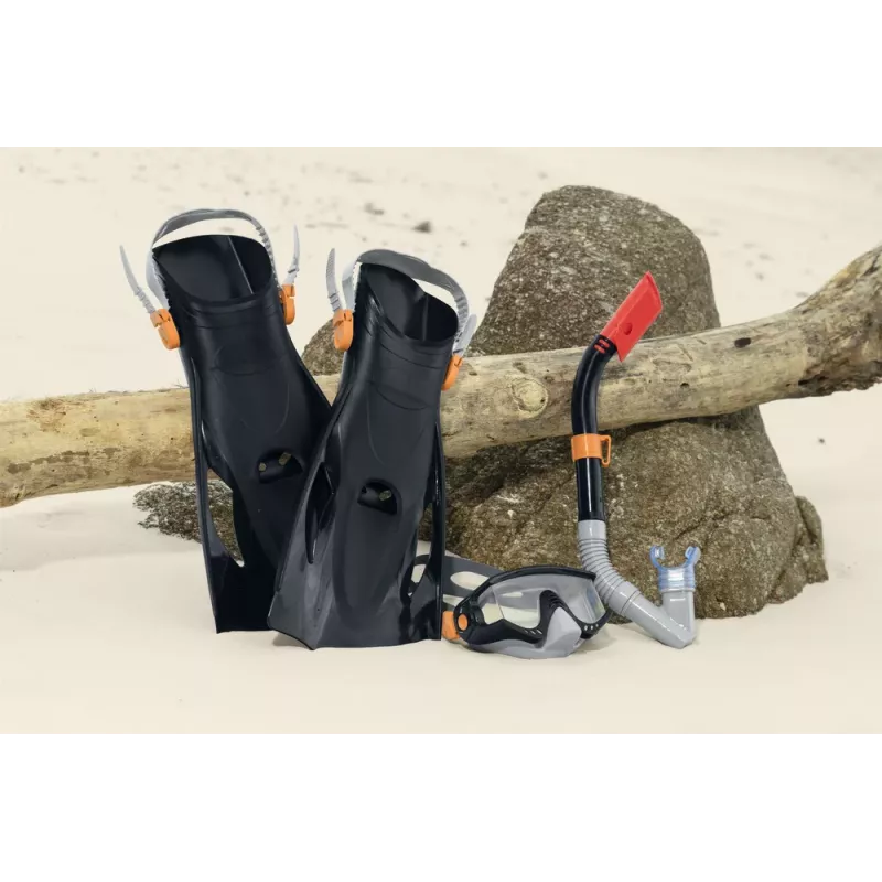 Bestway Diving Set Mask, Snorkel, Fins Black 25020