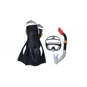 Bestway Diving Set Mask, Snorkel, Fins Black 25020