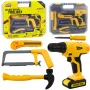 LEAN TOYS DIY Kit Wiertarka Narzędzia Światła Dźwięki Walizka