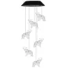 LEAN Solar Garden LED Bell Lamps Elephants Colorful 70cm