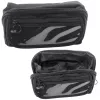 LEAN Pencil Case School Kit, Expandable, Roomy, Black, 20x10cm