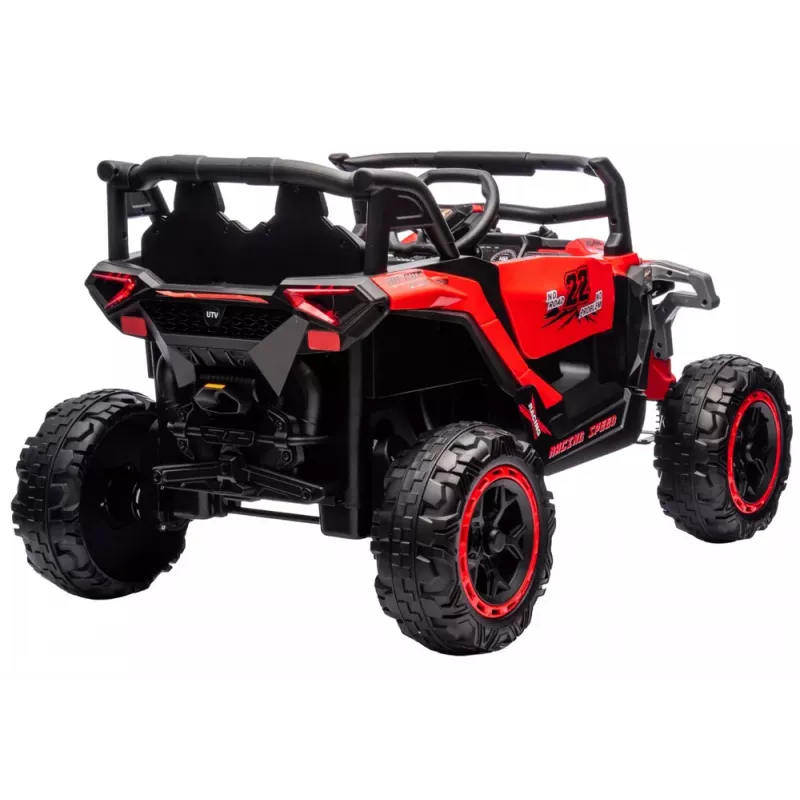 LEAN CARS M1 Czerwony pojazd akumulatorowy 4x4