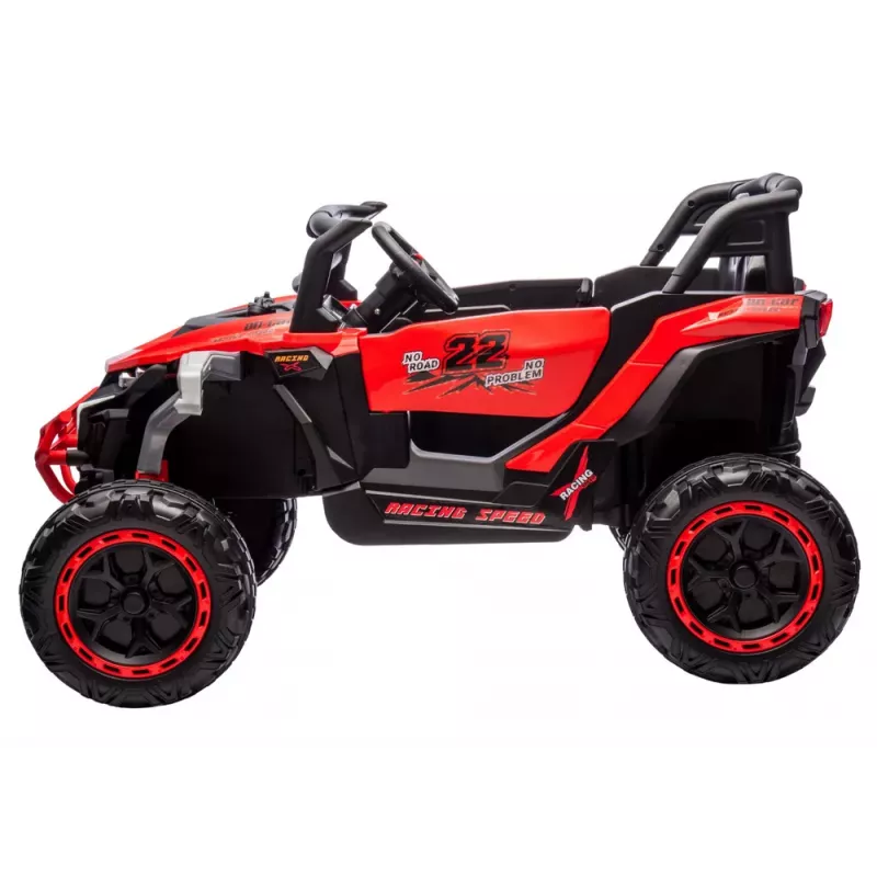 LEAN CARS M1 Czerwony pojazd akumulatorowy 4x4