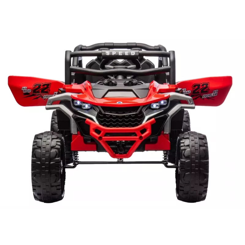 LEAN CARS M1 Czerwony pojazd akumulatorowy 4x4