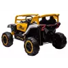 LEAN CARS M1 Biało-żółty pojazd akumulatorowy 4x4