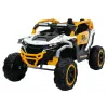 LEAN CARS M3 Żółto-Biały Pojazd Zasilany Bateryjnie 4x4