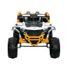 LEAN CARS M3 Żółto-Biały Pojazd Zasilany Bateryjnie 4x4