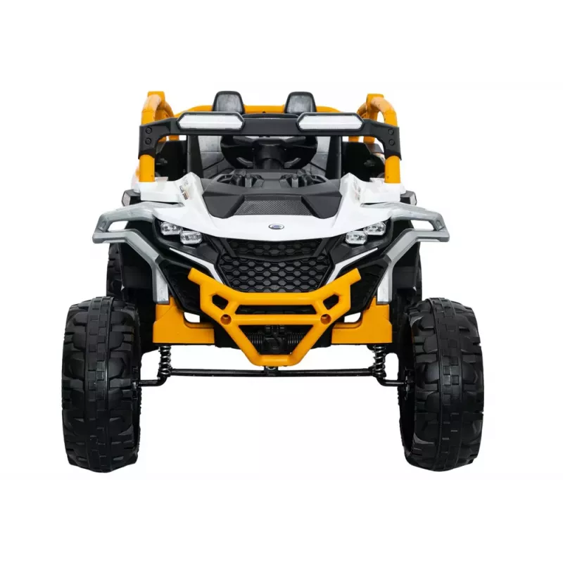 LEAN CARS M3 Żółto-Biały Pojazd Zasilany Bateryjnie 4x4