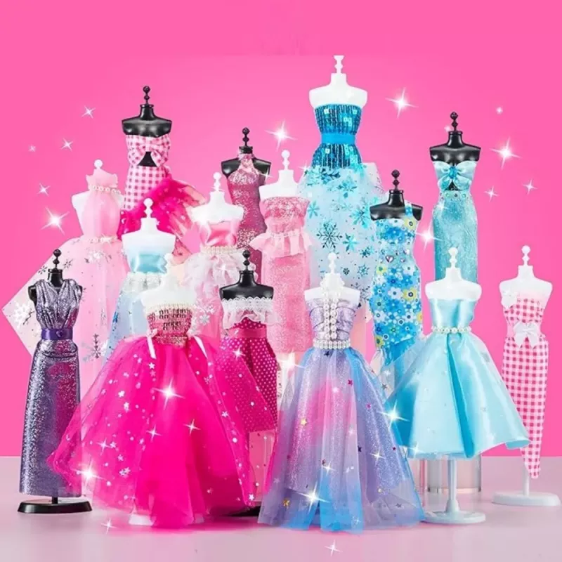 LEAN TOYS Zestaw kreatywny DIY do projektowania i szycia ubrań dla lalek