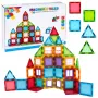 LEAN TOYS 3D Magnetyczne Klocki Konstrukcyjne Puzzle Kolorowe 45 szt.