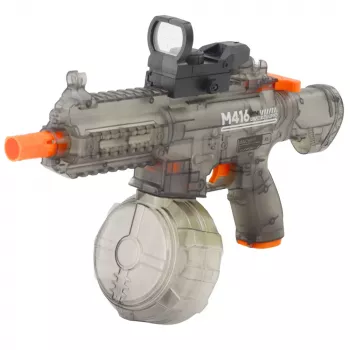 LEAN TOYS Elektryczny Pistolet na Wodę M416 z Podświetlanym Celownikiem 450 ml 8-10 m