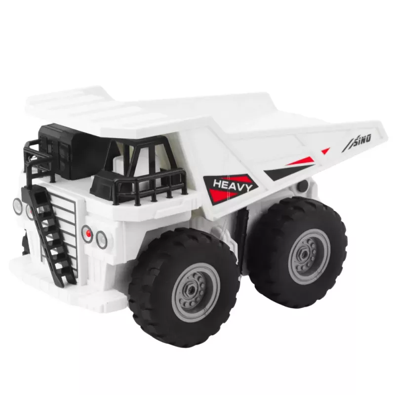 LEAN TOYS RC Wywrotka zdalnie sterowana z światłami i dźwiękami Biała 1:24