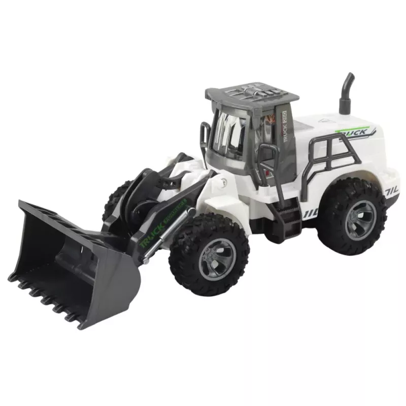 LEAN TOYS Zdalnie Sterowana Koparka Budowlana RC Światła Biały 1:30
