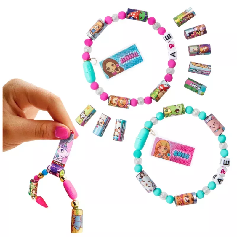 LEAN TOYS Kreatywny zestaw do tworzenia biżuterii Koraliki 480 naklejek