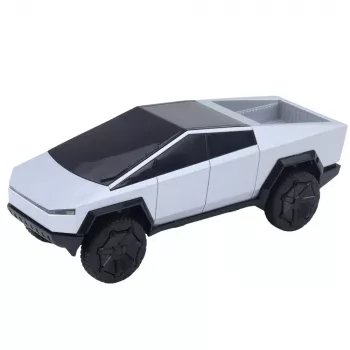 Samochód zdalnie sterowany Double E RC Pickup Truck z diodami LED, srebrny, 1:16, 4WD, 2,4 GHz