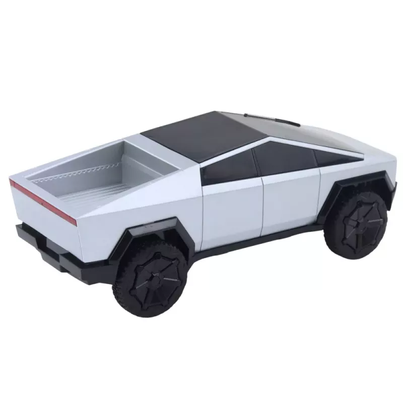 Samochód zdalnie sterowany Double E RC Pickup Truck z diodami LED, srebrny, 1:16, 4WD, 2,4 GHz