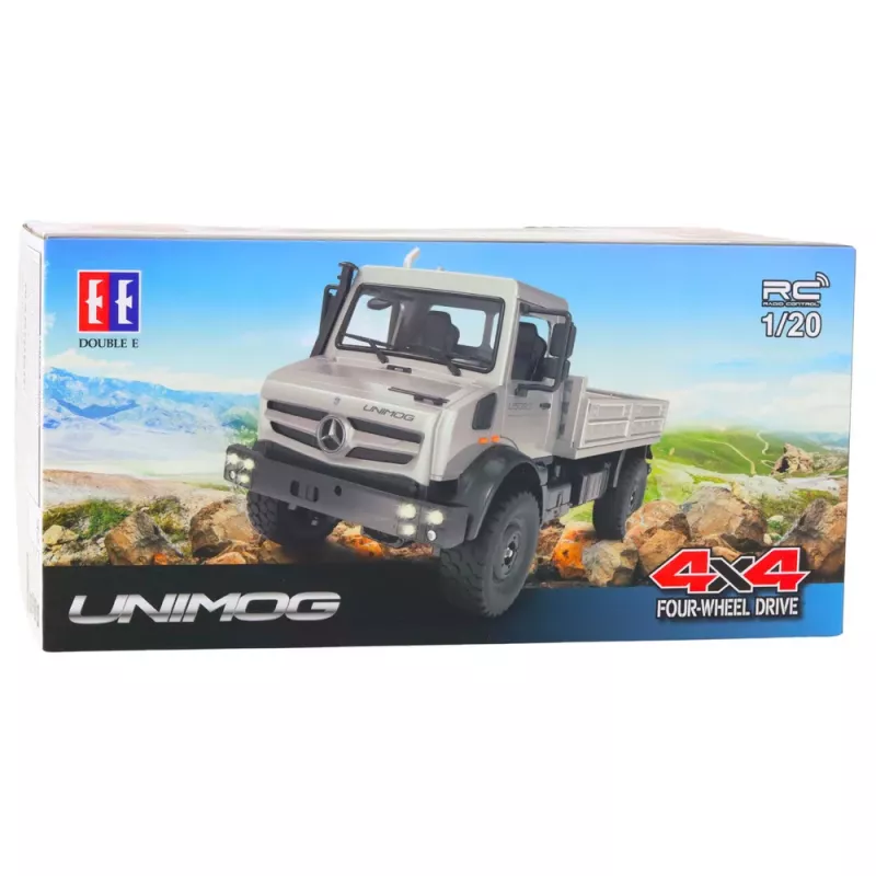 Double E Mercedes Unimog Zdalnie Sterowany Pojazd Terenowy RC 4x4 1:20