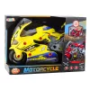 LEAN TOYS 2-in-1 DIY Warsztat Światła Dźwięki Dym Motocykl Żółty 43cm