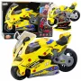 LEAN TOYS 2-in-1 DIY Warsztat Światła Dźwięki Dym Motocykl Żółty 43cm