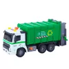 LEAN TOYS Śmieciarka z Koszem na Śmieci, Światła i Dźwięki, Zielona, Skala 1:16