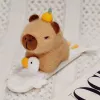 LEAN TOYS Pluszowa Samozaciskowa Opaska na Nadgarstek Gęś z Kapibarą