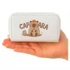 LEAN Two-Compartment Wallet with Card Compartments Kapybara White 12.5 x 8.5 cm