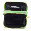 Portfel LEAN dwukomorowy z kieszeniami na karty Kapybara Green 12,5 x 8,5 cm