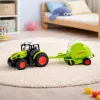 LEAN TOYS RC Remote Controlled Agricultural Farm Tractor with Baler 1:24