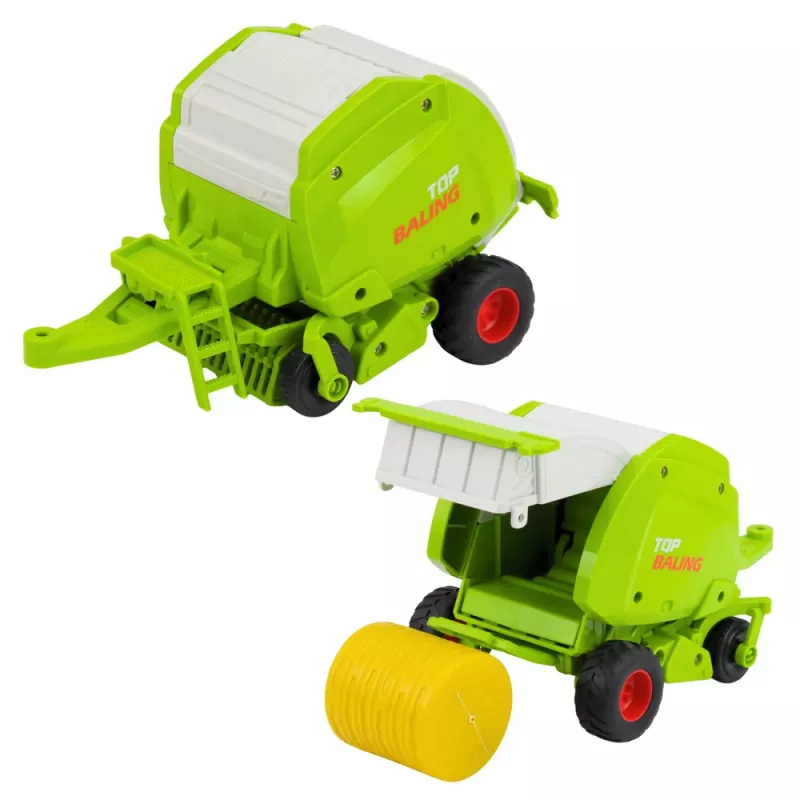 LEAN TOYS RC Remote Controlled Agricultural Farm Tractor with Baler 1:24