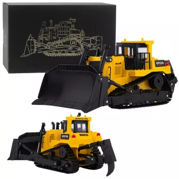 Huina 27666 1:50 Odlewany Metalowy Model Koparki Budowlanej - Żółty/Czarny