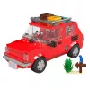 LEAN TOYS Zestaw Klocków Konstrukcyjnych Samochód Fiat 126 Maluch z Przyczepą 393 szt.