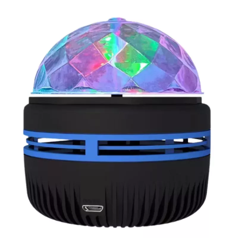 Lampa Nocna Projektor Kula LEAN z Kolorowymi Diodami LED 360° Pilot