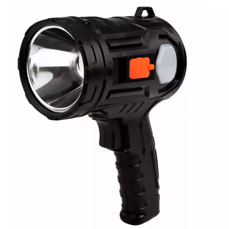 LEAN LED Solar Searchlight Flashlight 6 Modes Powerbank Replaceable Filters 19 cm