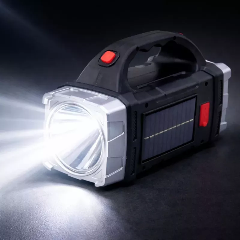 LEAN HB-1678 38W Multifunkcyjna Szerokokątna Latarka LED z Ładowaniem Słonecznym