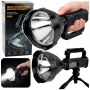 LEAN Duża Latarka Szperacz z Statywem LED Searchlight W5120 Powerbank 31 cm