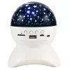 LEAN Night Light Star Projector 3-in-1 Bluetooth LED Speaker Biały