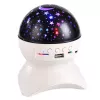 LEAN Night Light Star Projector 3-in-1 Bluetooth LED Speaker Biały