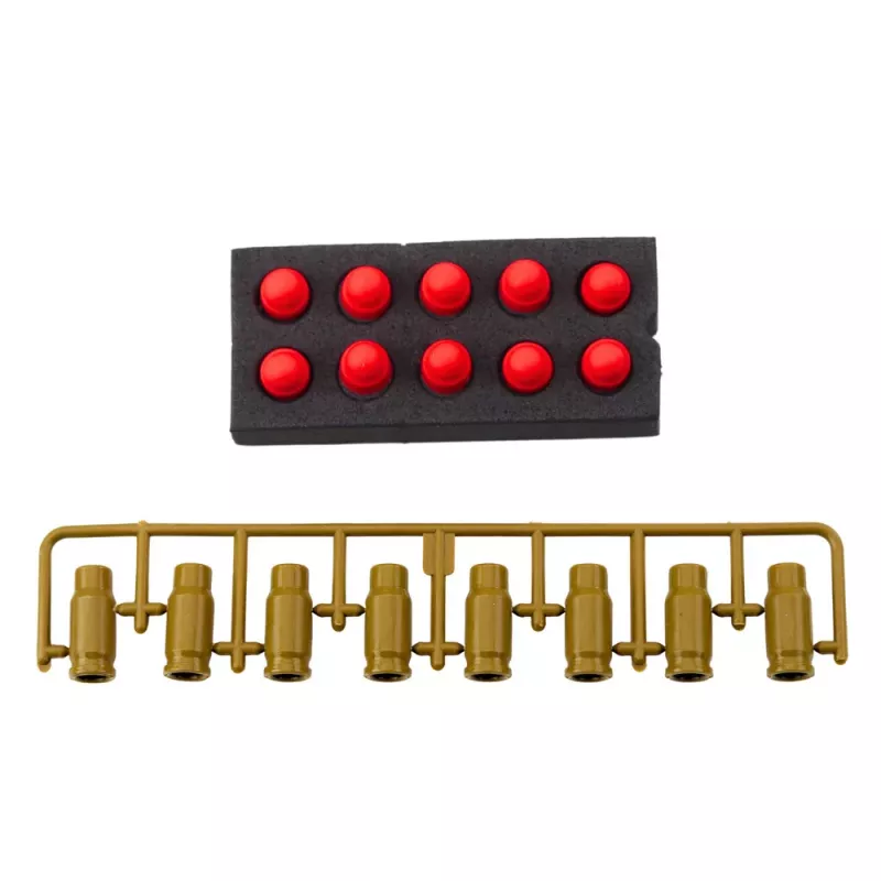 LEAN TOYS Naboj do pistoletu piankowego Zielony - 100 szt.