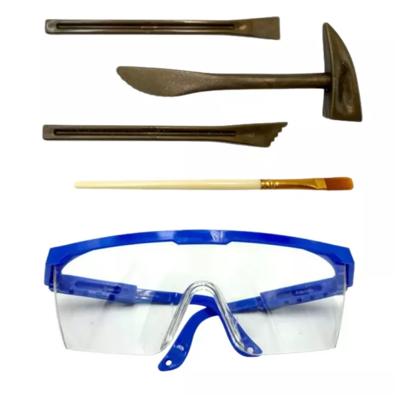 LEAN TOYS Paleontologist Excavation Kit Dinosaur Skeleton Tools - T-REX