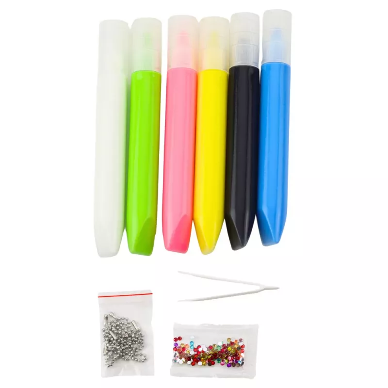 LEAN TOYS 3D DIY Zestaw do Malowania Kosmosu - 12 Zawieszek, 6 Farb, Akryl, Gips, Wiek 6+