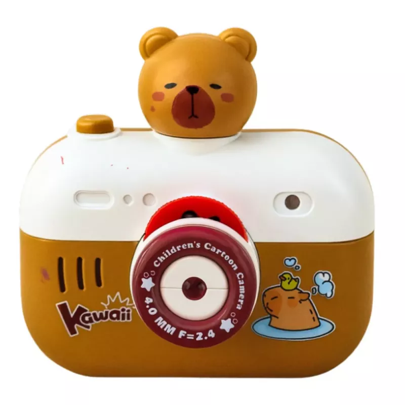 LEAN TOYS Capybara Interactive Camera Light Projector Sounds Lanyard