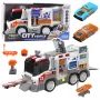 LEAN TOYS Ambulance City Ambulance Medical Vehicle z napędem, światłami i dźwiękami