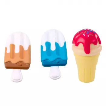 LEAN TOYS Zestaw Słodkości Lody dla Dzieci Łyżka do Lodów Pudełko 14 szt.